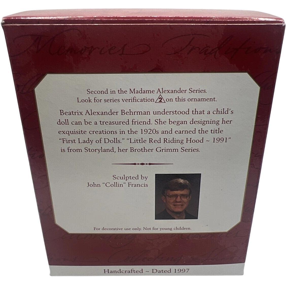 1997 Little Red Riding Hood Hallmark Ornament (Madame Alexander) QX6155