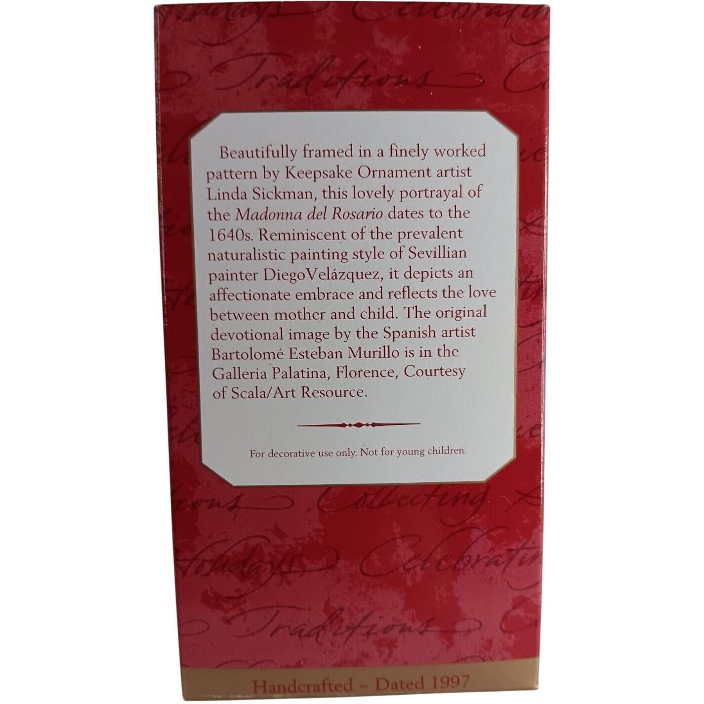 1997 Madonna del Rosario Hallmark Ornament (Religious) QX6545