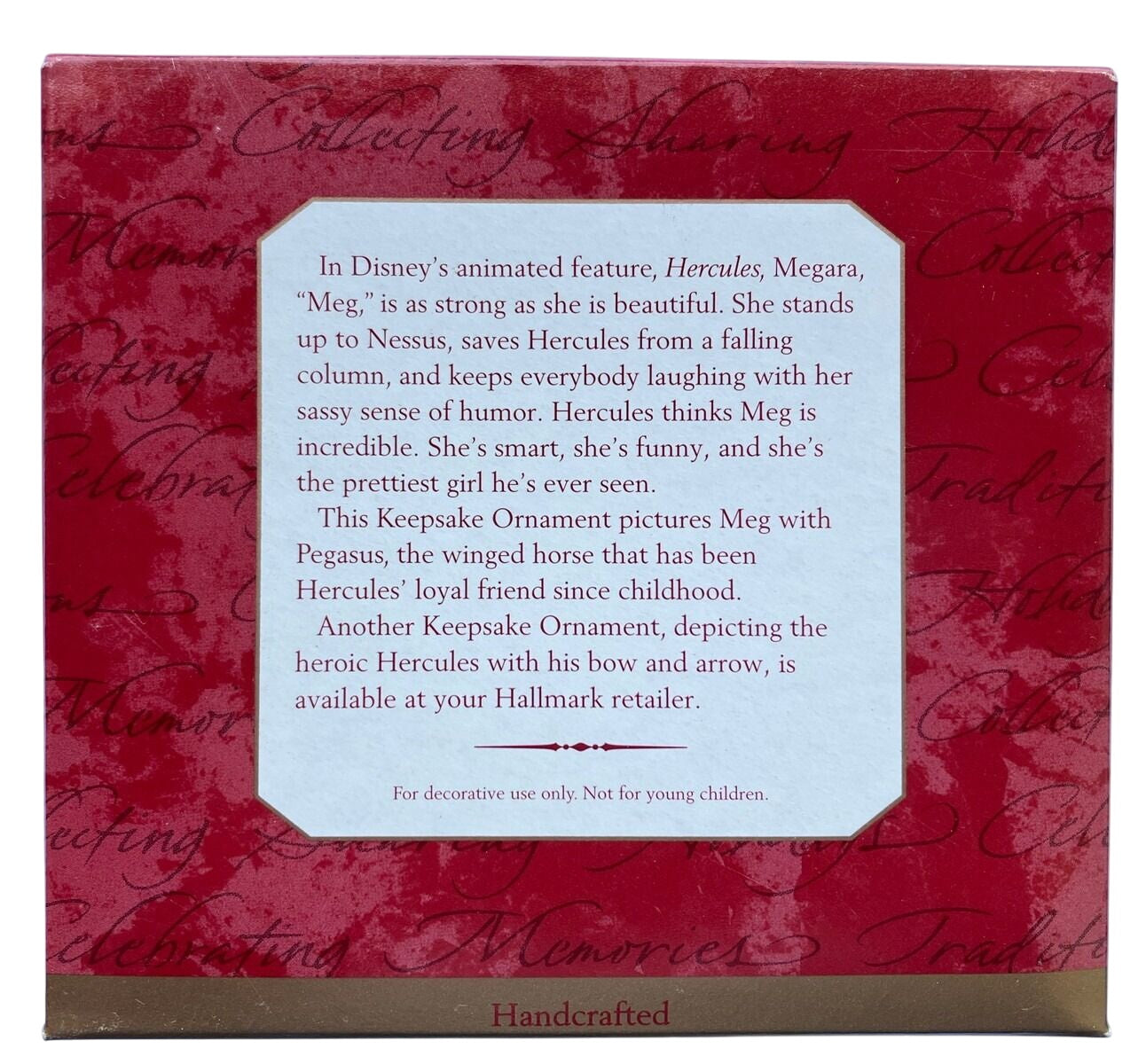 1997 Megara & Pegasus Hallmark Ornament (Hercules) QXI4012