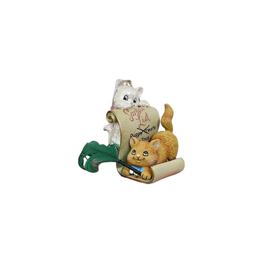 1997 Merry Mischief Makers Joyeux Espiegles Carlton Cards Ornaments (Kitten) 032Z Image1