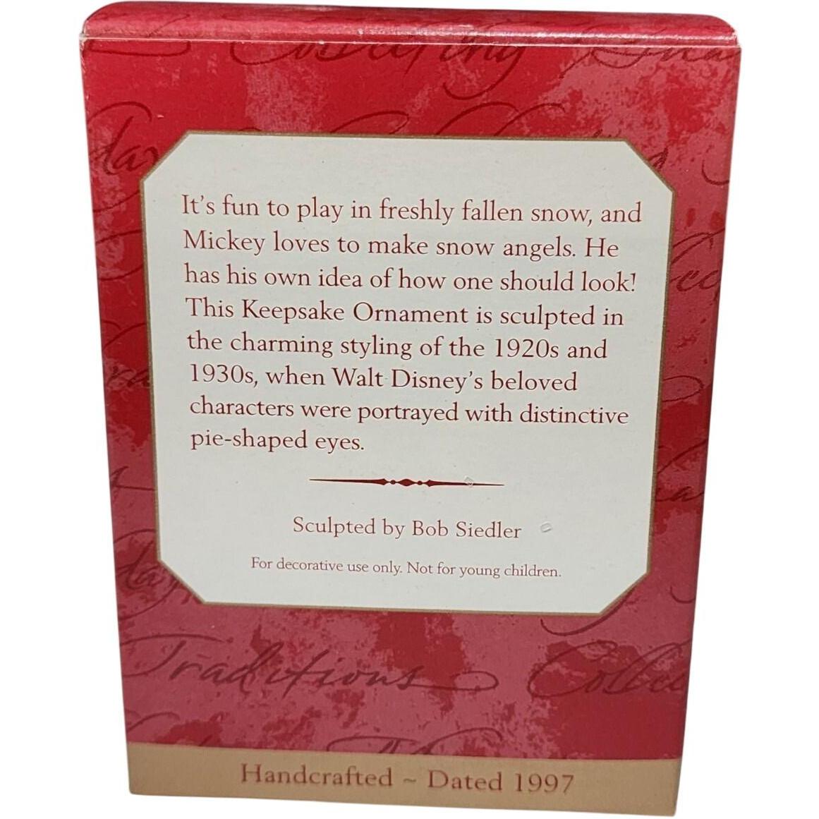 1997 Mickey's Snow Angel Hallmark Ornament (Mickey Mouse & Friends) QXD4035