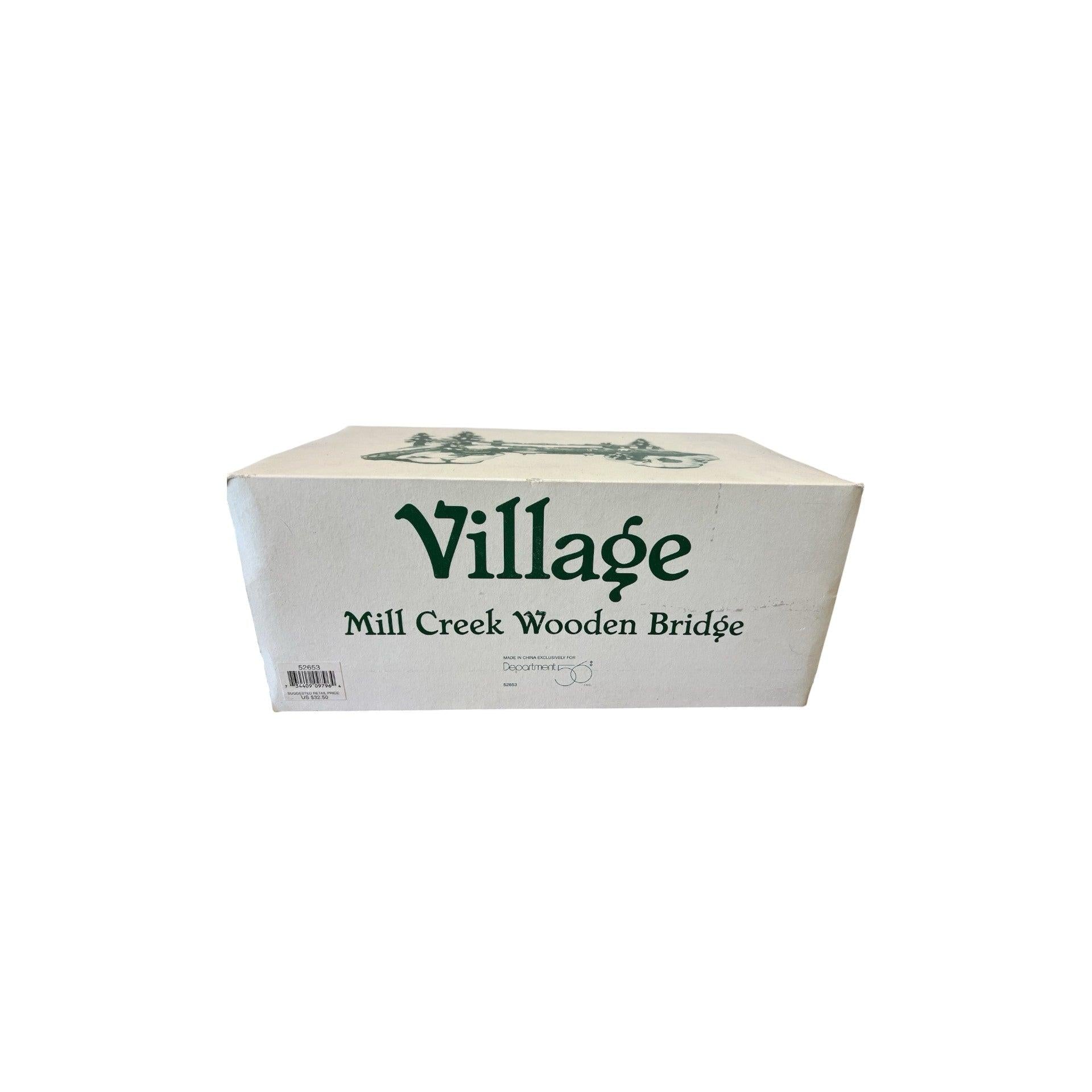 1997 Mill Creek Wooden Bridge Village Accessories Department 56 52653 Image2