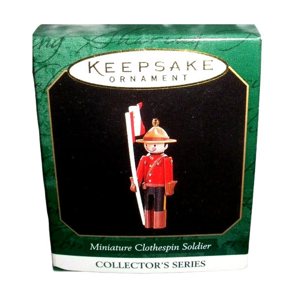 1997 Miniature Clothespin Soldier - 3rd Hallmark Ornament (Clothespin Solider) QXM4155