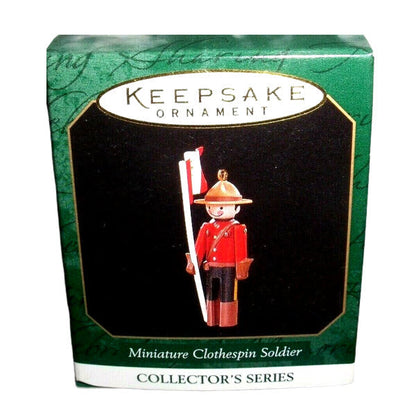 1997 Miniature Clothespin Soldier - 3rd Hallmark Ornament (Clothespin Solider) QXM4155
