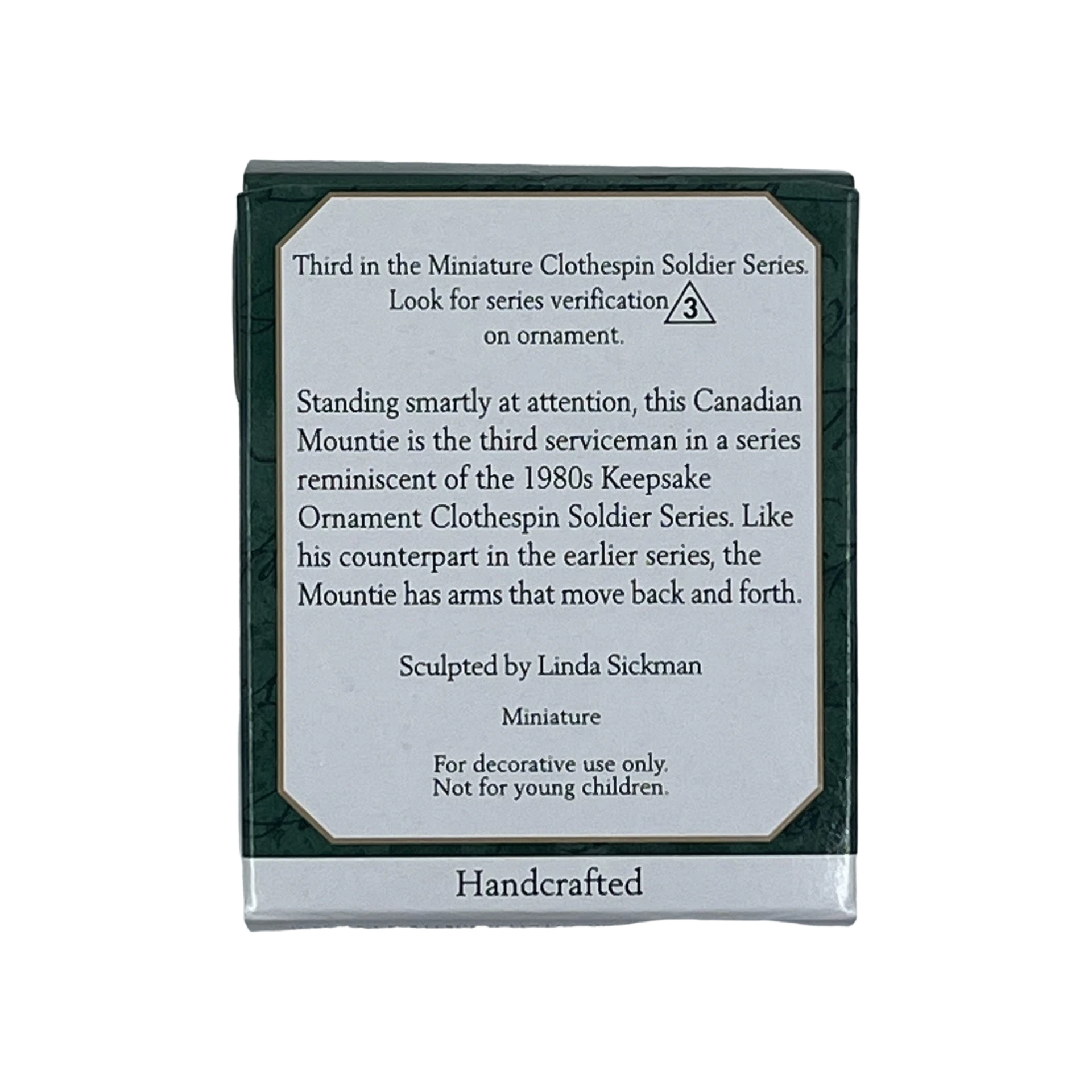 1997 Miniature Clothespin Soldier - 3rd Hallmark Ornament (Clothespin Solider) QXM4155 Image7