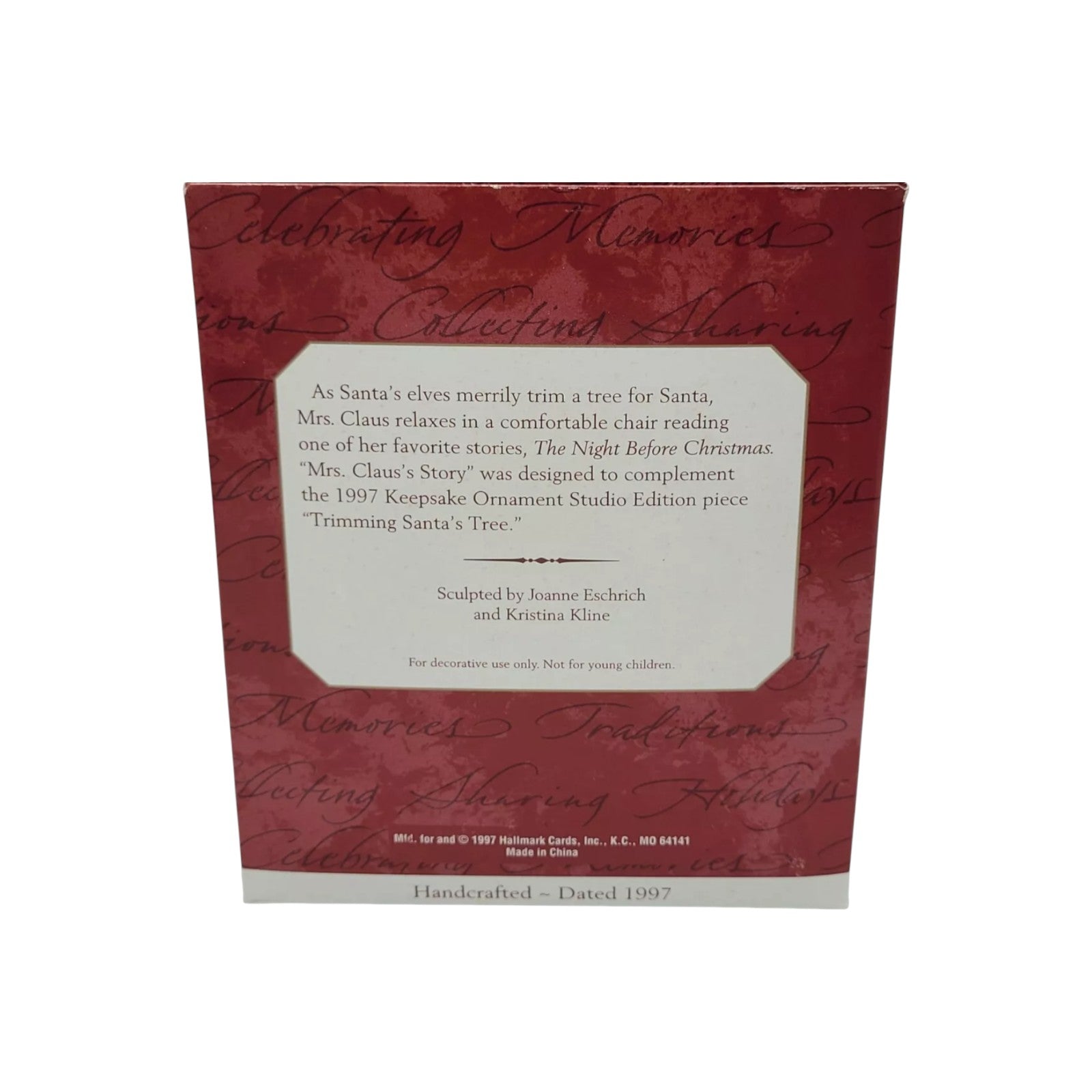 1997 Mrs. Claus's Story Hallmark Ornament (Mrs. Claus) QXC4197 Image6
