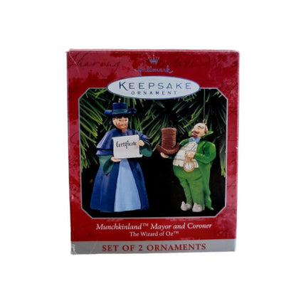 1997 Munchkinland Mayor and Coroner Hallmark Ornament (The Wizard of Oz) QX6463