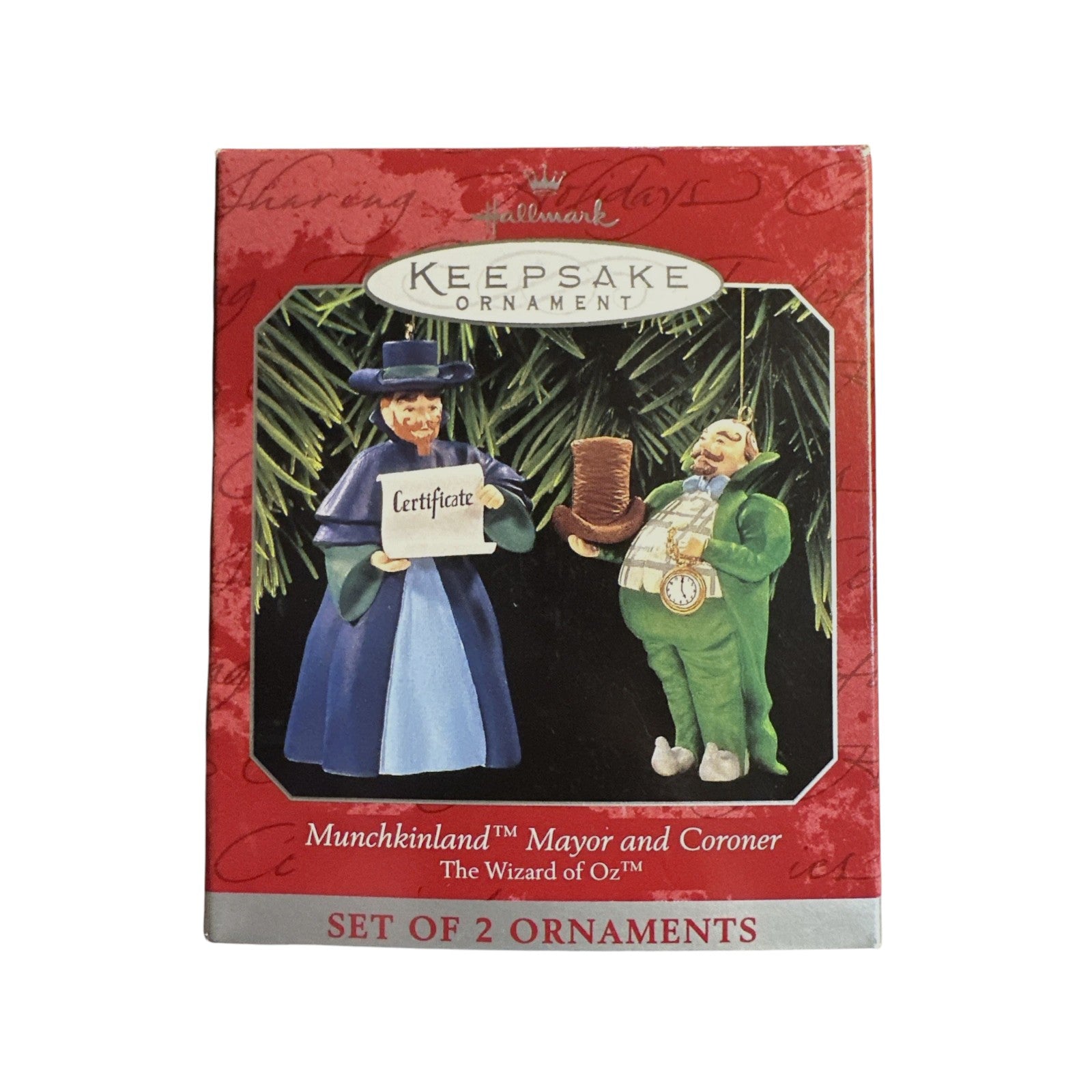 1997 Munchkinland Mayor and Coroner Hallmark Ornament (The Wizard of Oz) QX6463 Image2