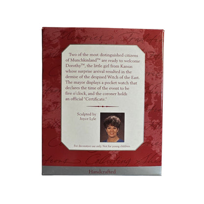 1997 Munchkinland Mayor and Coroner Hallmark Ornament (The Wizard of Oz) QX6463 Image4