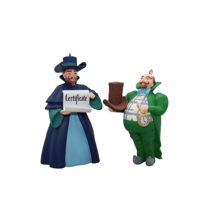 1997 Munchkinland Mayor and Coroner Hallmark Ornament (The Wizard of Oz) QX6463
