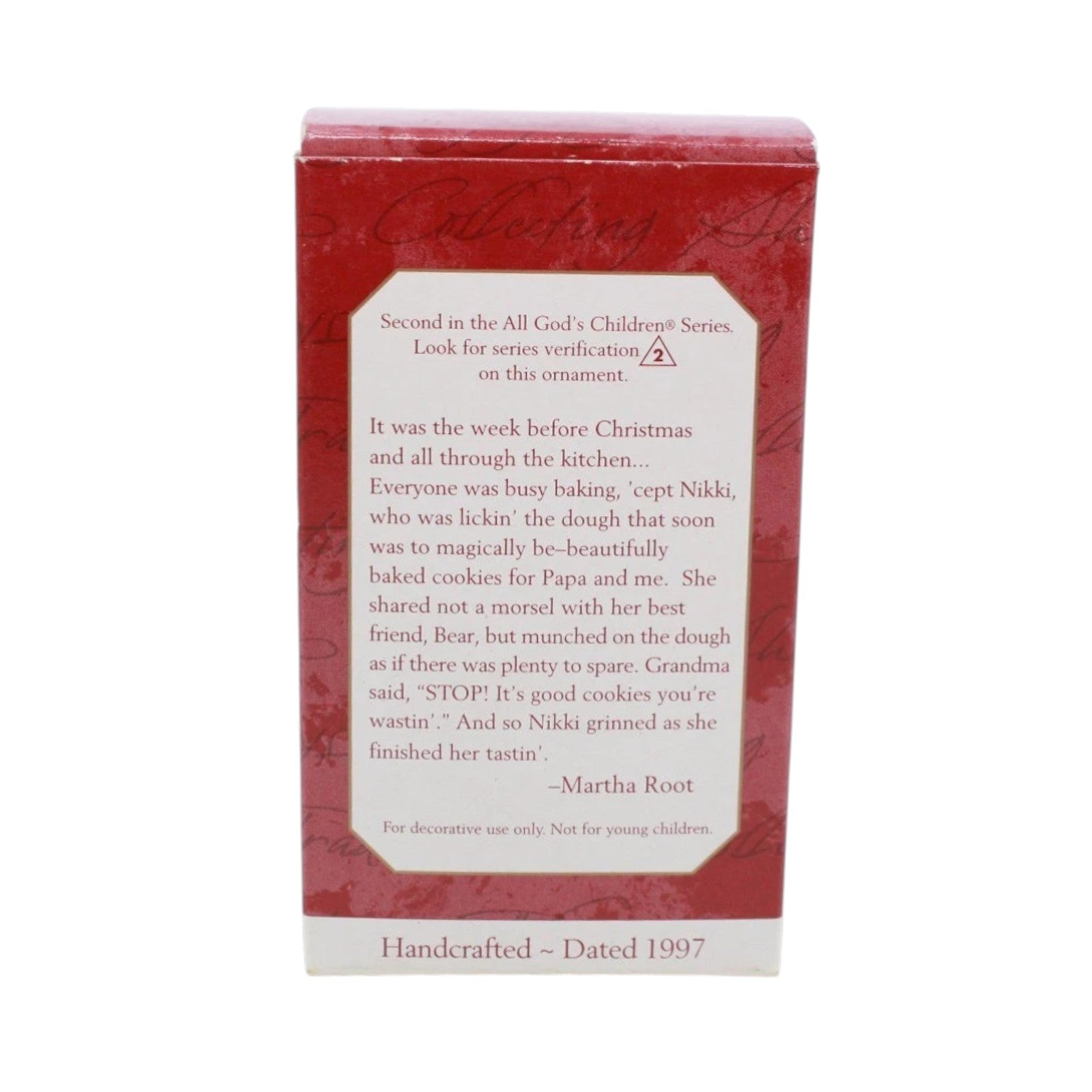 1997 Nikki - All God's Children Hallmark Ornament (All God's Children) QX6142 Image5