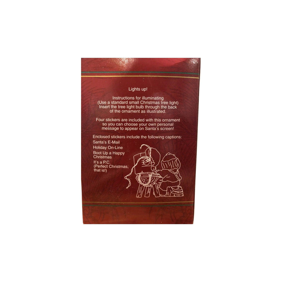 1997 North.Pole.com Santa’s Email (Santa Claus) Carlton Cards Heirloom Ornament CXOR-129W Image7