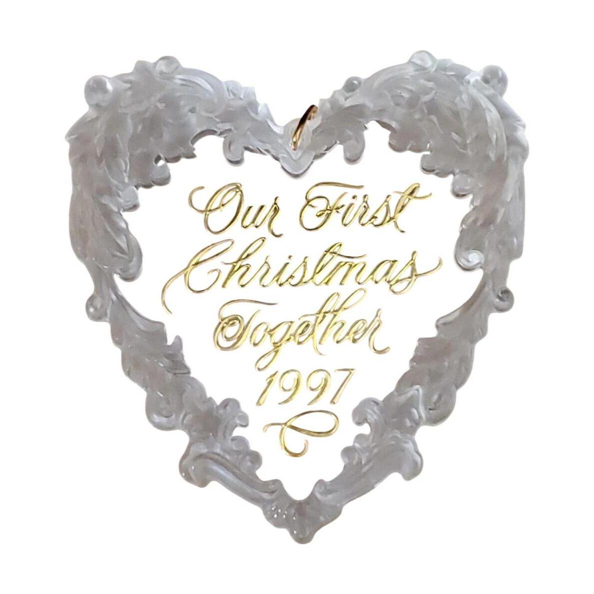 1997 Our First Christmas Together Hallmark Ornament (Our Christmas Together) QX3182 Image1