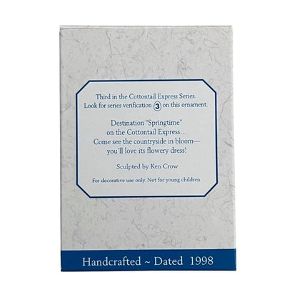 1997 Passenger Car Hallmark Ornament (Cottontail Express) QEO8376 Image4