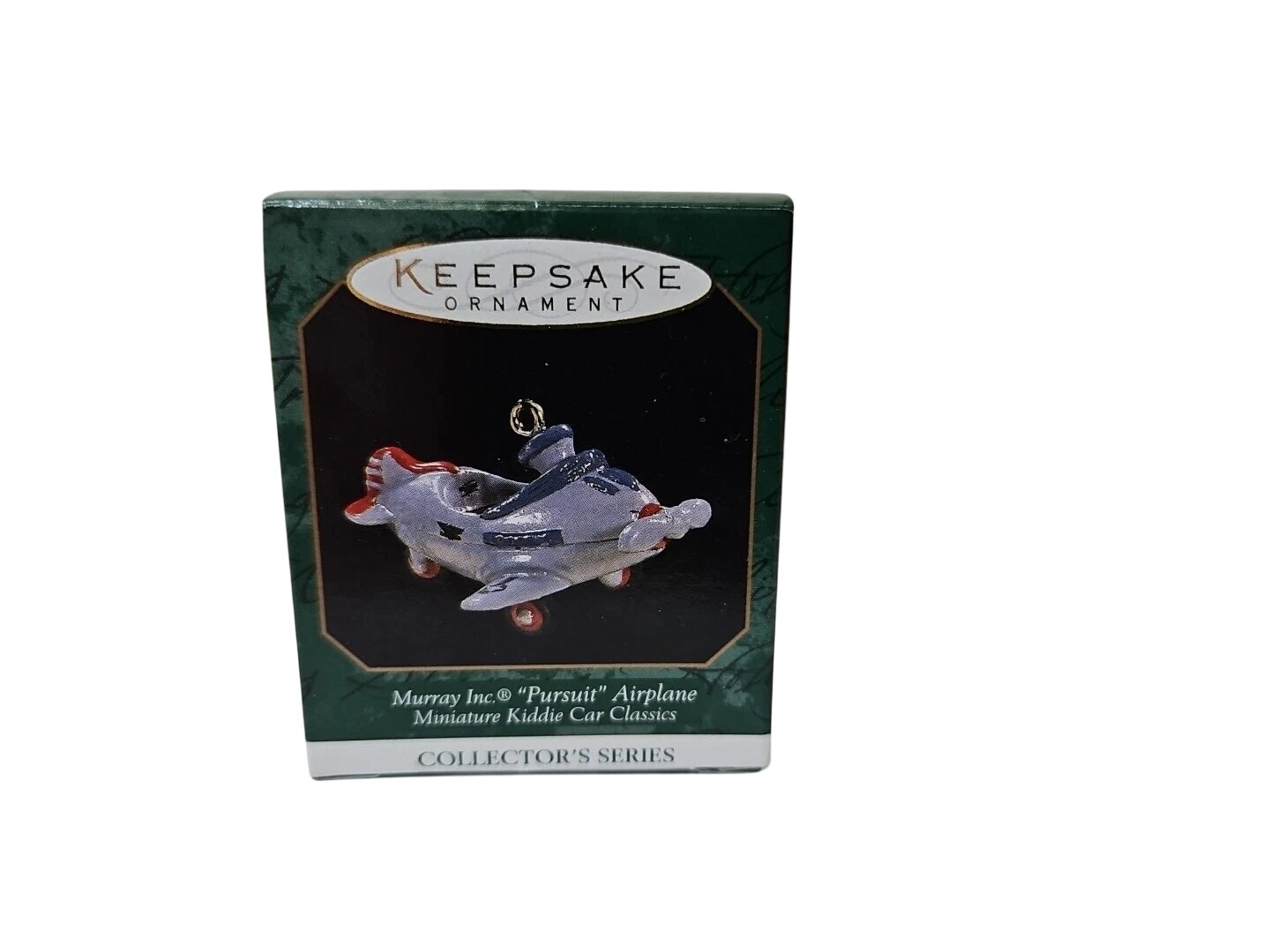 1997 Pursuit Airplane Hallmark Ornament (Miniature Kiddie Car Classics) QXM4132