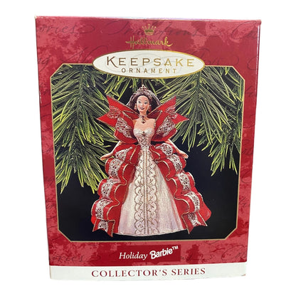 1997 Red Dress with Bows Hallmark Ornament (Holiday Barbie) QXI6212