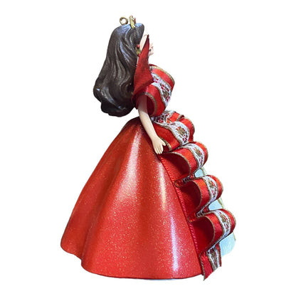 1997 Red Dress with Bows Hallmark Ornament (Holiday Barbie) QXI6212