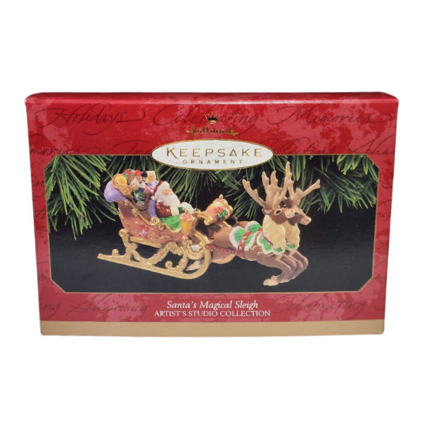 1997 Santa's Magical Sleigh Hallmark Ornament (Artist's Studio Collection) QX6672