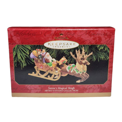 1997 Santa's Magical Sleigh Hallmark Ornament (Artist's Studio Collection) QX6672