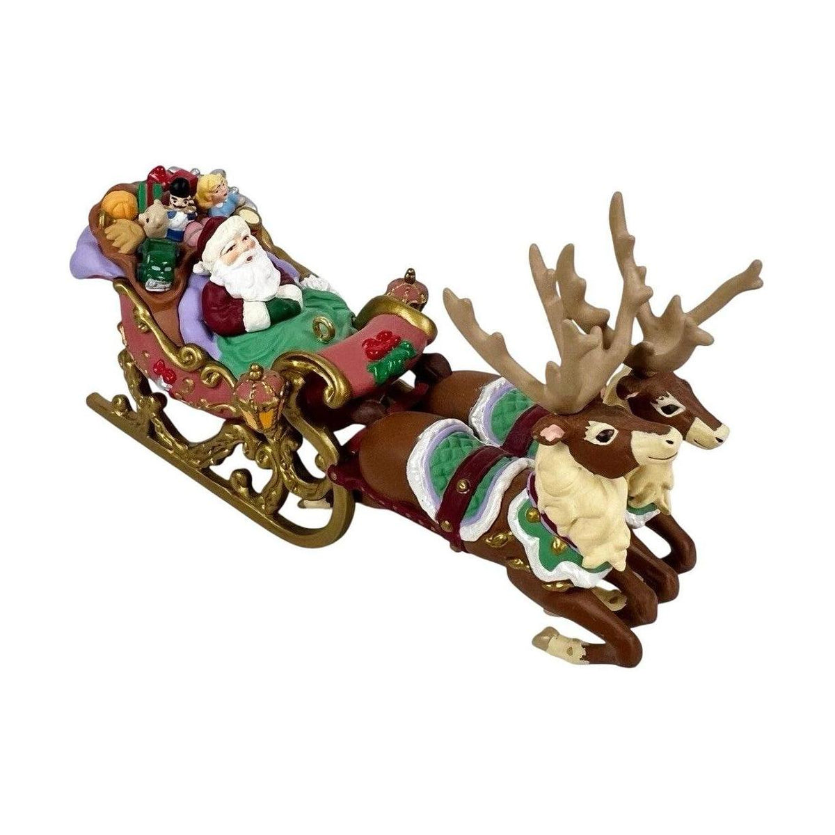 1997 Santa's Magical Sleigh Hallmark Ornament (Artist's Studio Collection) QX6672 Image1