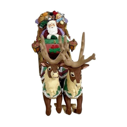1997 Santa's Magical Sleigh Hallmark Ornament (Artist's Studio Collection) QX6672 Image3