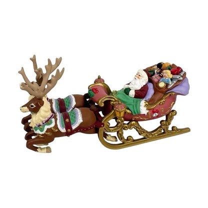 1997 Santa's Magical Sleigh Hallmark Ornament (Artist's Studio Collection) QX6672 Image4