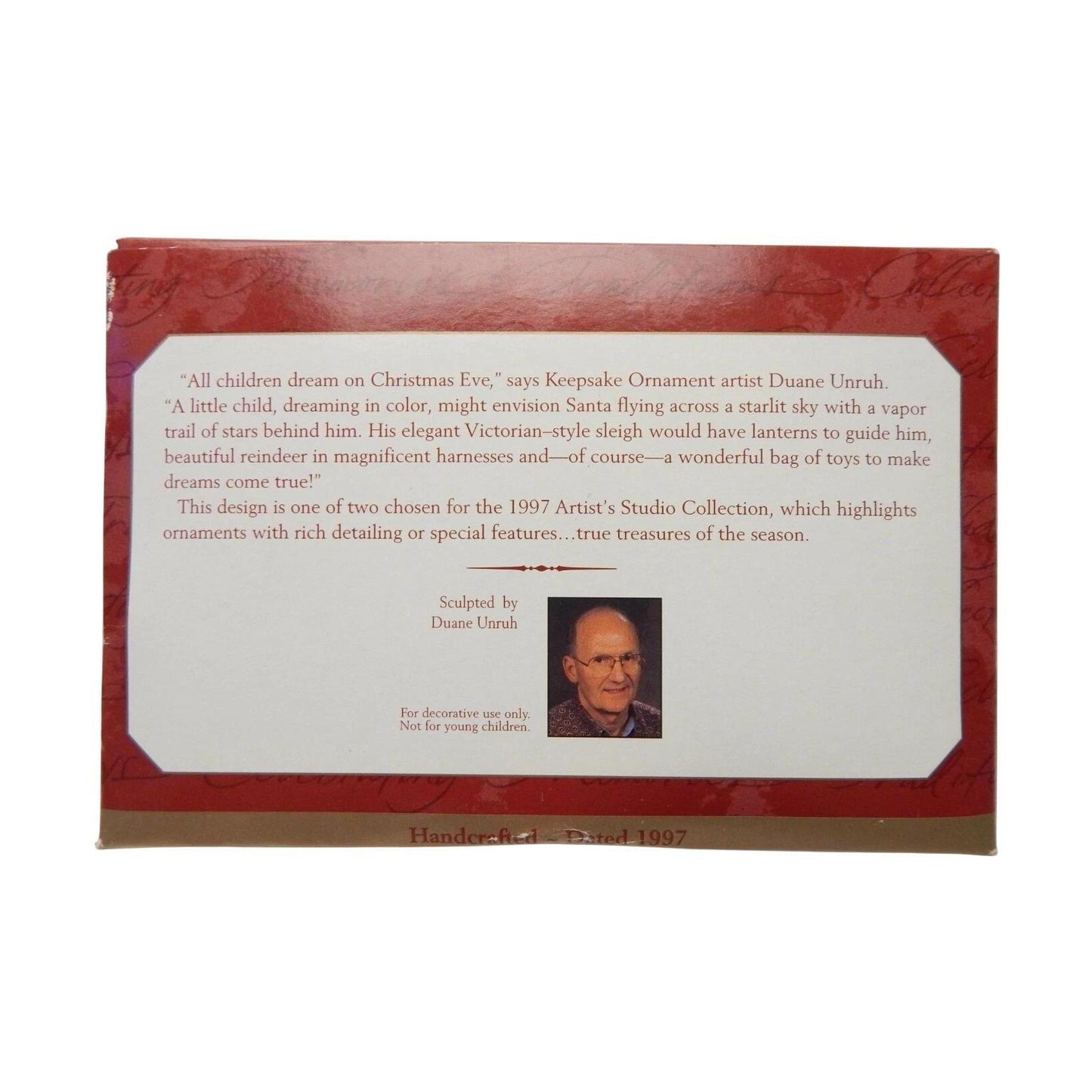 1997 Santa's Magical Sleigh Hallmark Ornament (Artist's Studio Collection) QX6672 Image7