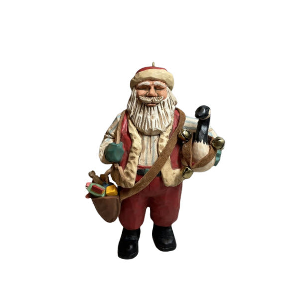 1997 Santa's Merry Path Hallmark Ornament (Folk Art Americana) QX6785