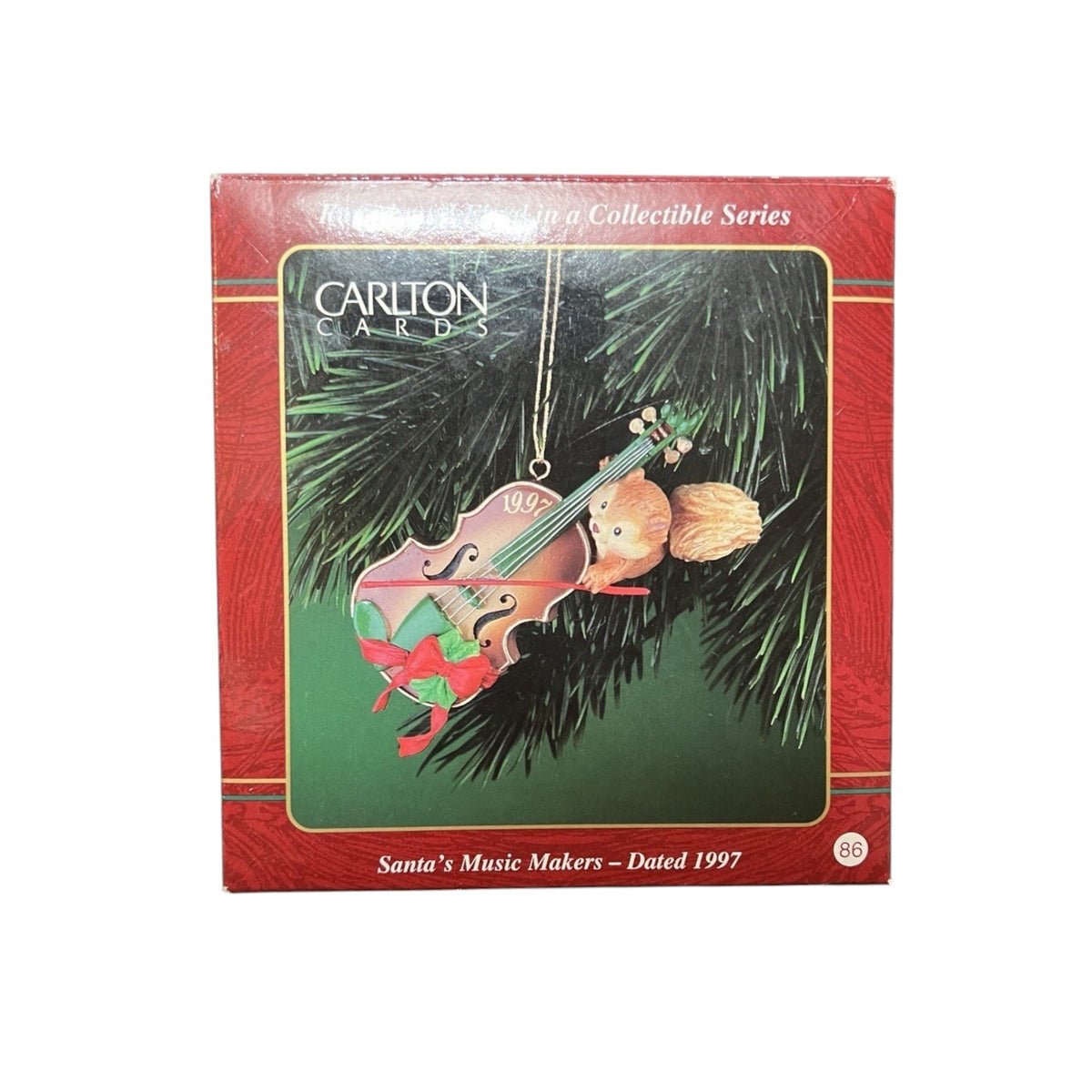 1997 Santa's Music Makers Carlton Cards Ornaments (Music) CXOR-001W Image2