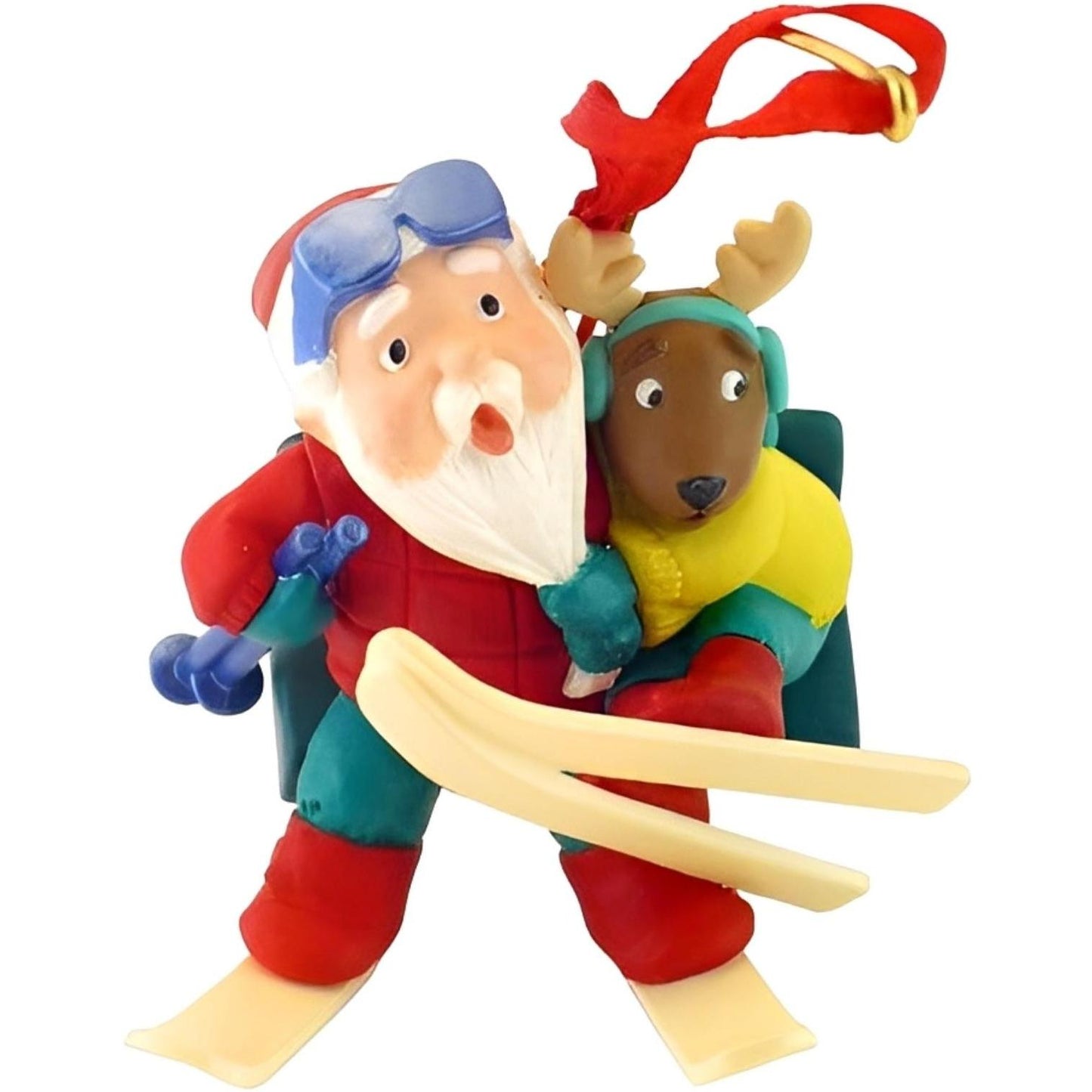 1997 Santa's Ski Adventure Hallmark Ornament (Santa Claus) QX6422