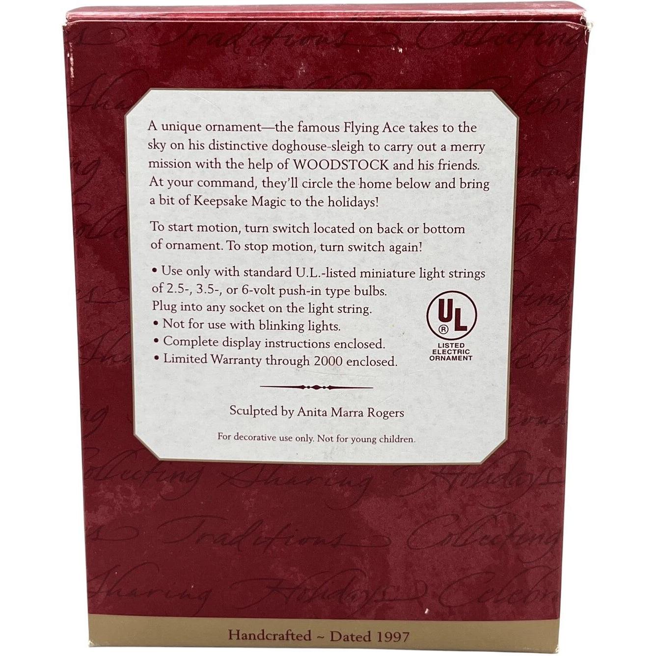 1997 Snoopy Plays Santa Hallmark Ornament (Peanuts) QLX7475