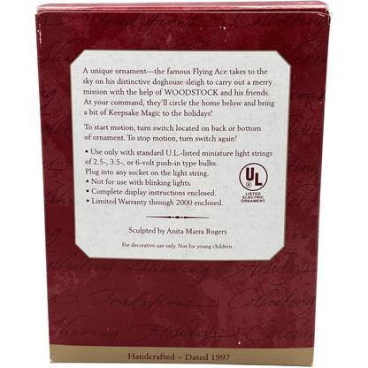 1997 Snoopy Plays Santa Hallmark Ornament (Peanuts) QLX7475