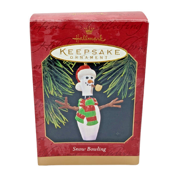 1997 Snow Bowling Hallmark Ornament (Snowman) QX6395