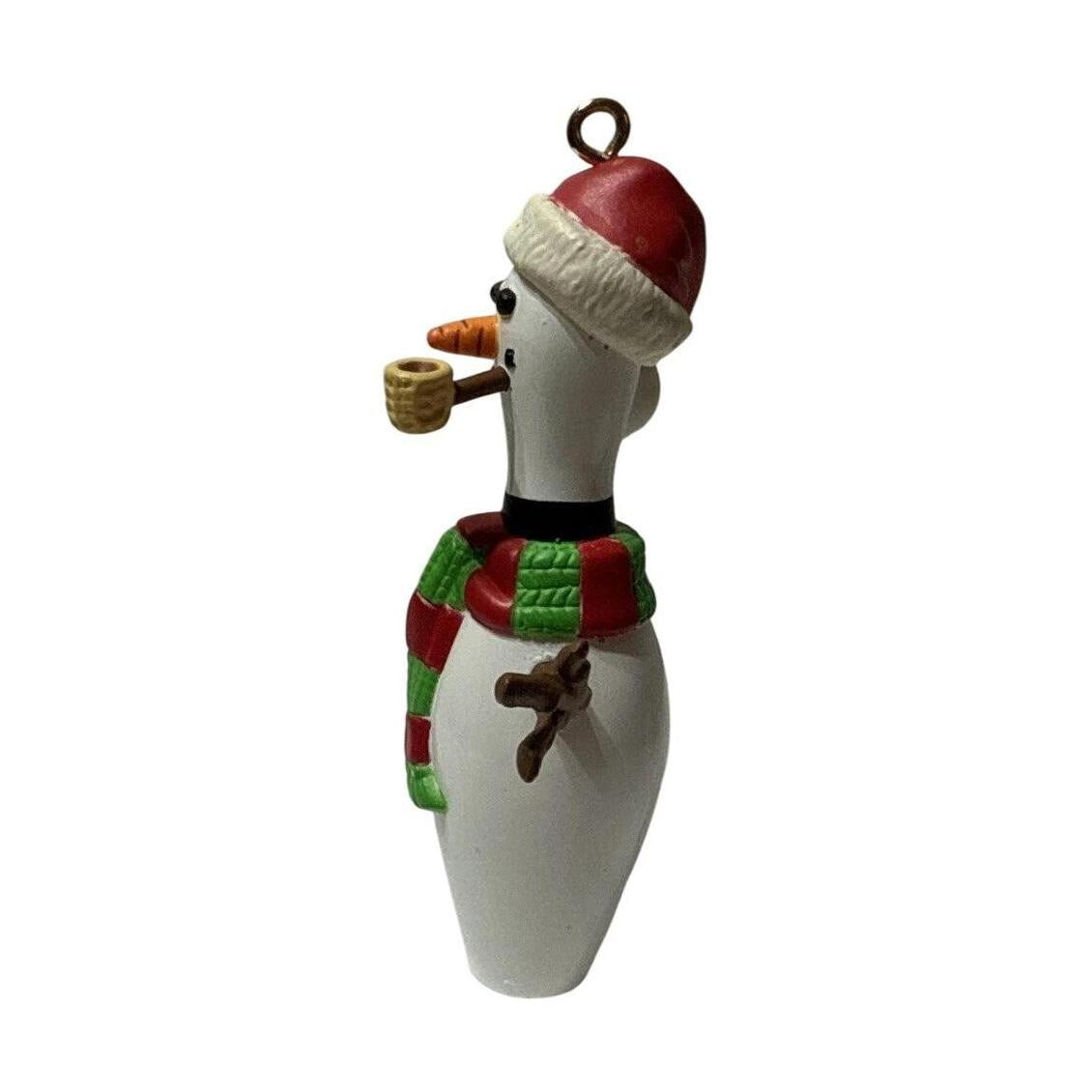 1997 Snow Bowling Hallmark Ornament (Snowman) QX6395 Image3