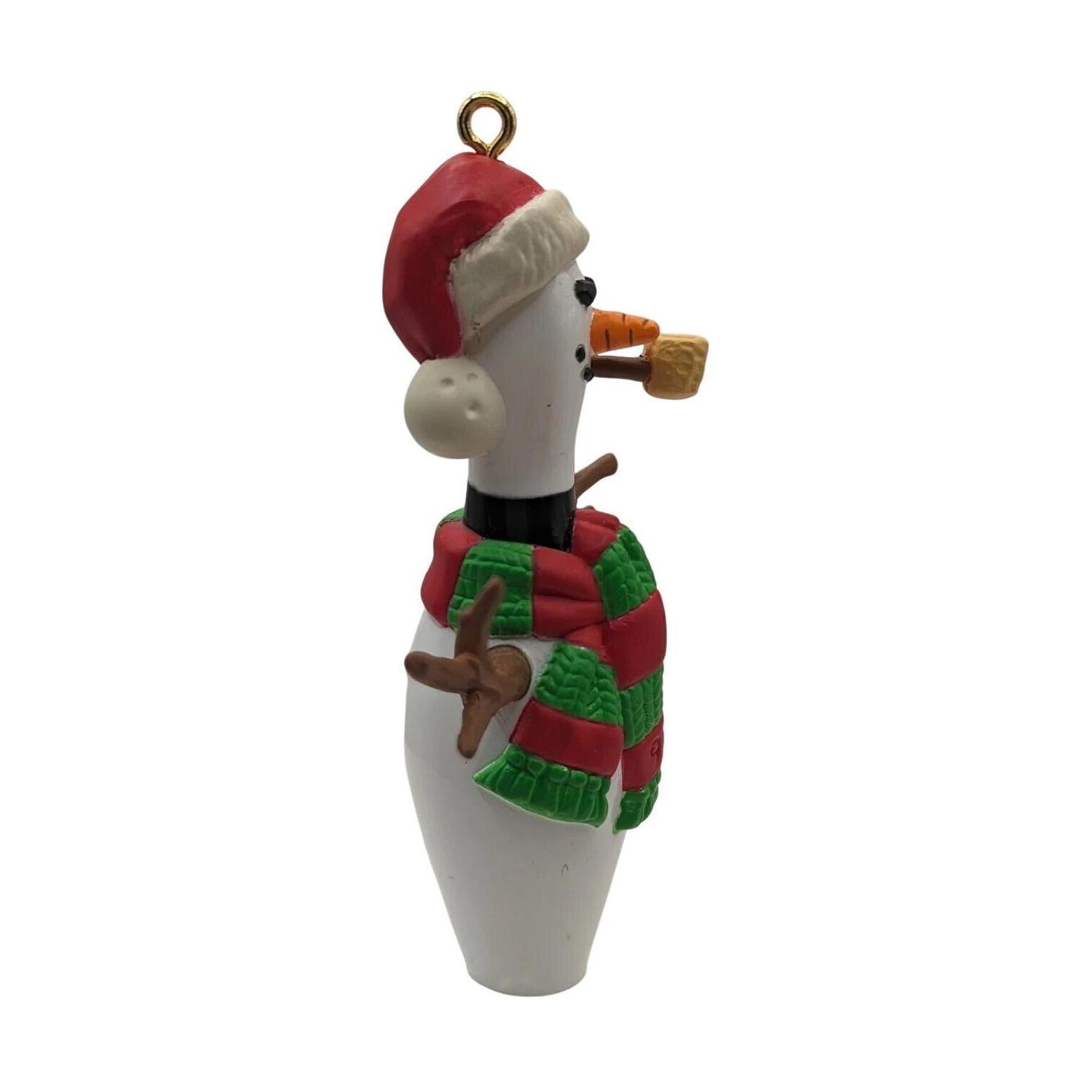 1997 Snow Bowling Hallmark Ornament (Snowman) QX6395 Image4