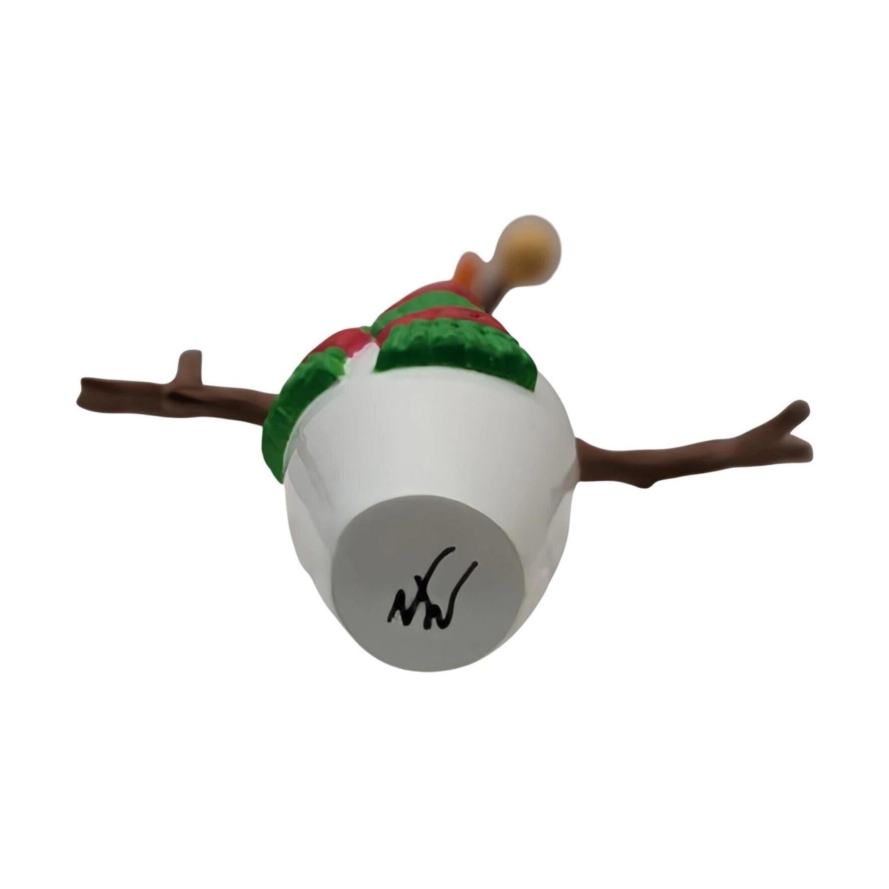 1997 Snow Bowling Hallmark Ornament (Snowman) QX6395 Image6