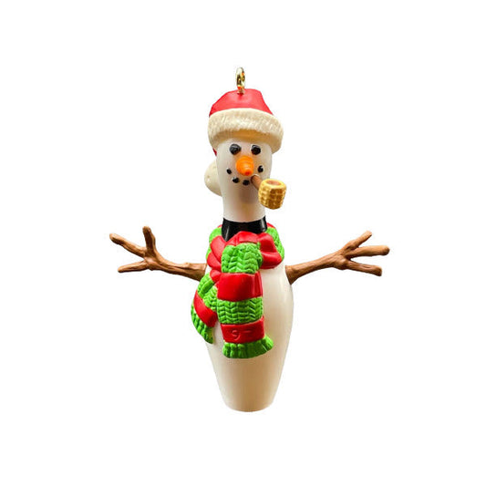 1997 Snow Bowling Hallmark Ornament (Snowman) QX6395