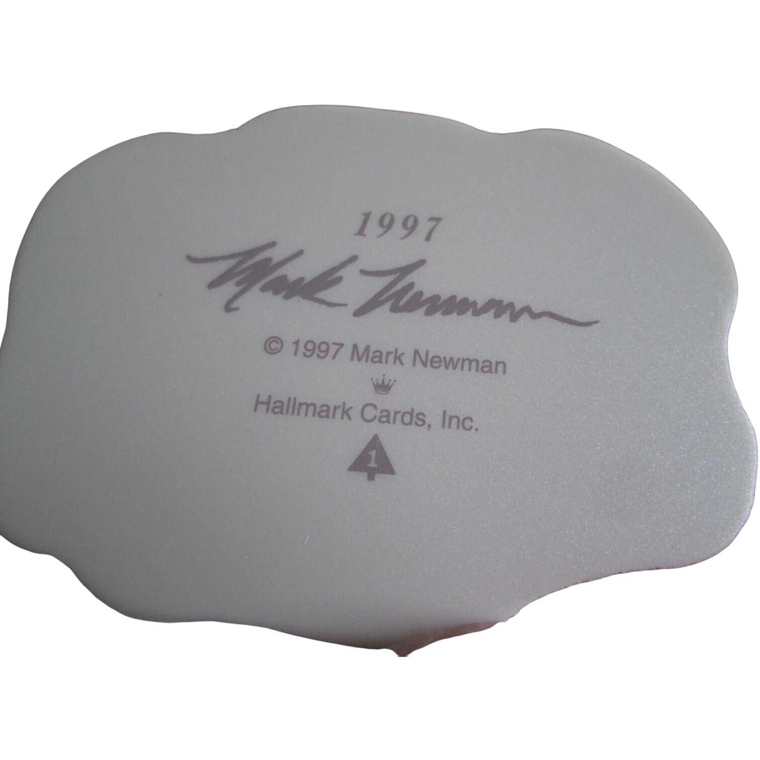 1997 Snowshoe Rabbits in Winter Hallmark Ornament (Majestic Wilderness) QX5694