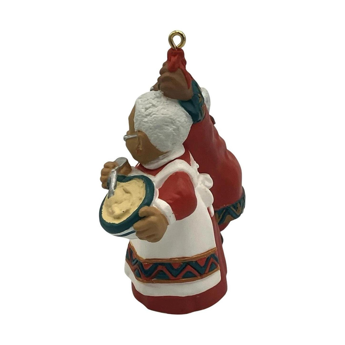 1997 Stealing a Kiss Hallmark Ornament (Santa Claus) QX6555 Image3