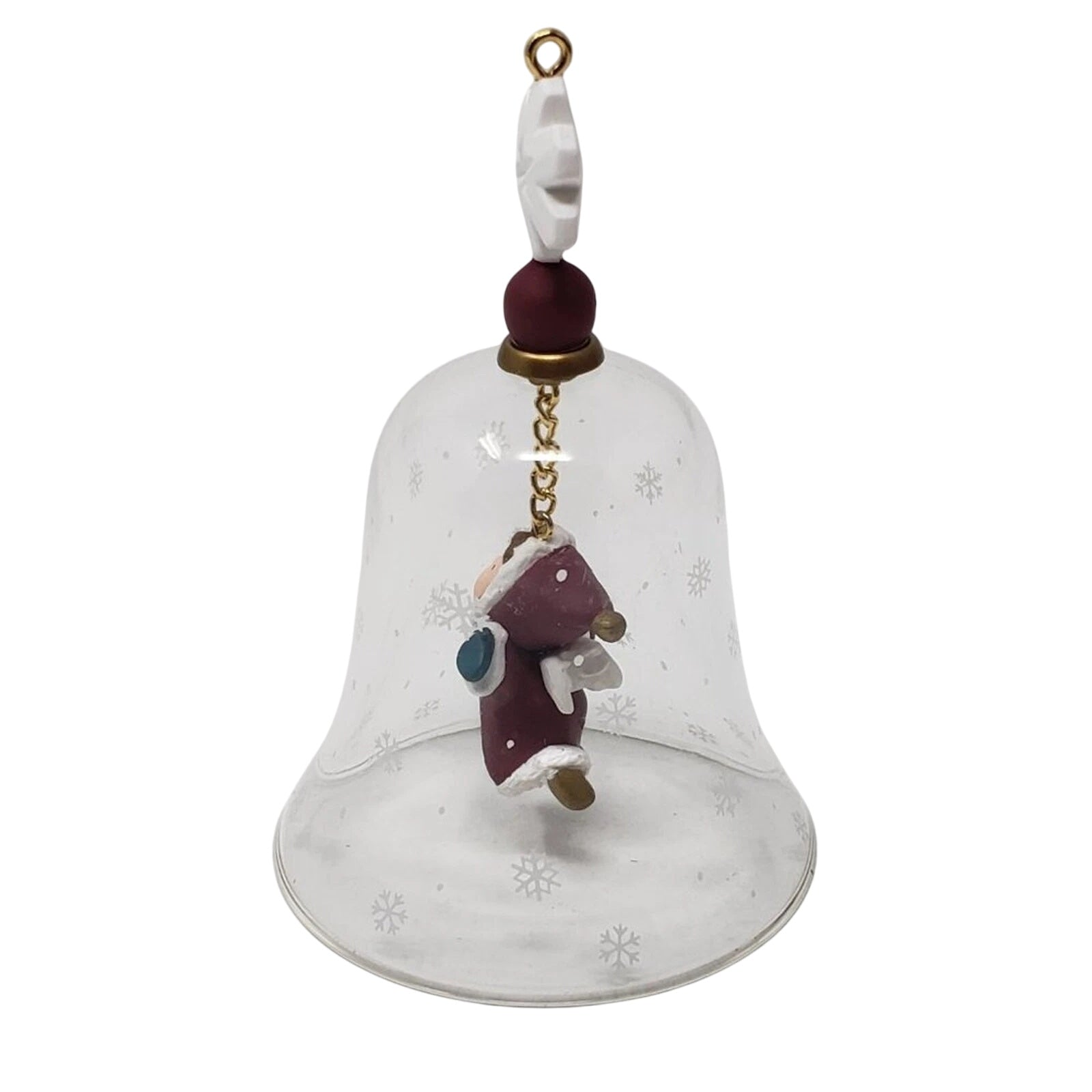 1997 Swinging in the Snow Hallmark Ornament (Bell) QX6775