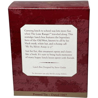 1997 The Lone Ranger Hallmark Ornament (Lunch Box) QX6265