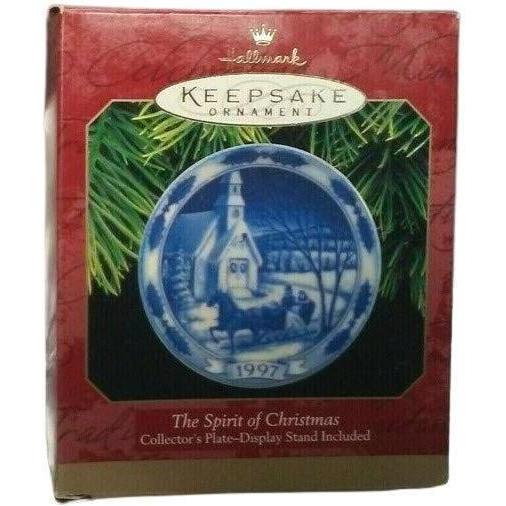 1997 The Spirit of Christmas Hallmark Ornament (Blue Plate) QX6585