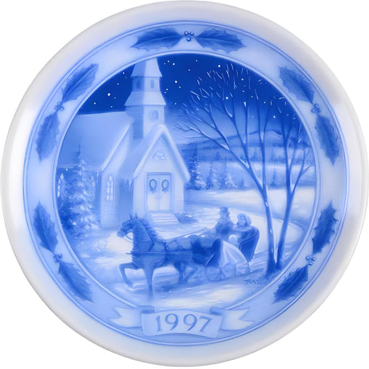 1997 The Spirit of Christmas Hallmark Ornament (Blue Plate) QX6585