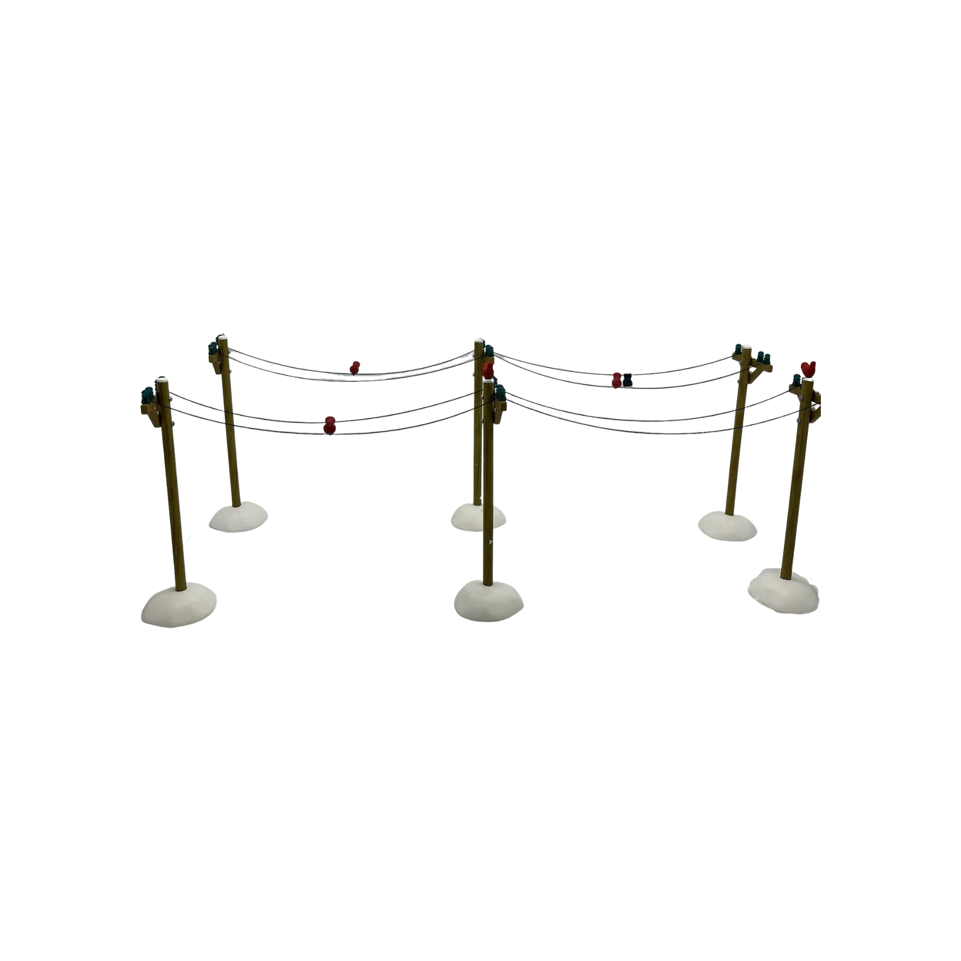 1997 “The Telephone Poles” Set of 6 – Department 56 Village Accessories – Item #52656 Image4