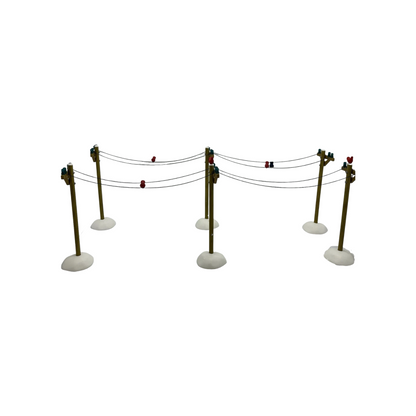 1997 “The Telephone Poles” Set of 6 – Department 56 Village Accessories – Item #52656 Image4