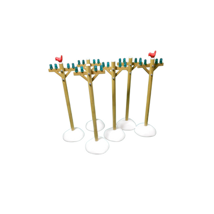 1997 “The Telephone Poles” Set of 6 – Department 56 Village Accessories – Item #52656 Image6