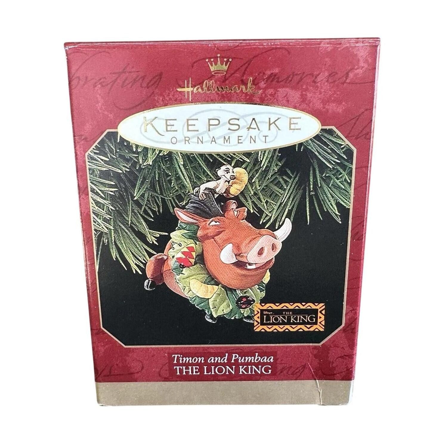 1997 Timon and Pumbaa Hallmark Ornament (Lion King) QXD4065 Image2
