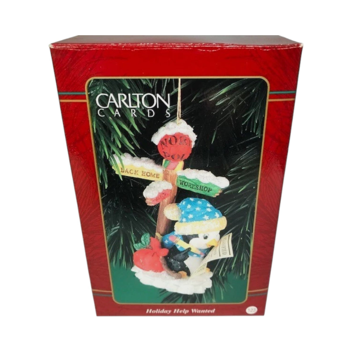 1997 Vintage Holiday Help Wanted Carlton Cards Ornaments (Penguins) CXOR-122W Image2