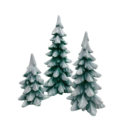 1997 “Wintergreen Pines” Set of 3 – Department 56 Village Accessories – Item #52660 Image1