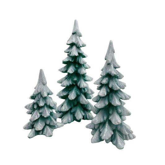 1997 “Wintergreen Pines” Set of 3 – Department 56 Village Accessories – Item #52660 Image1